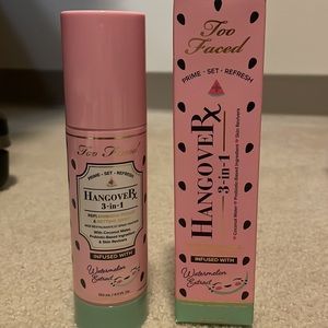 Too faced Hangover 3 in 1 Primer & Setting Spray with watermelon extract BNIB